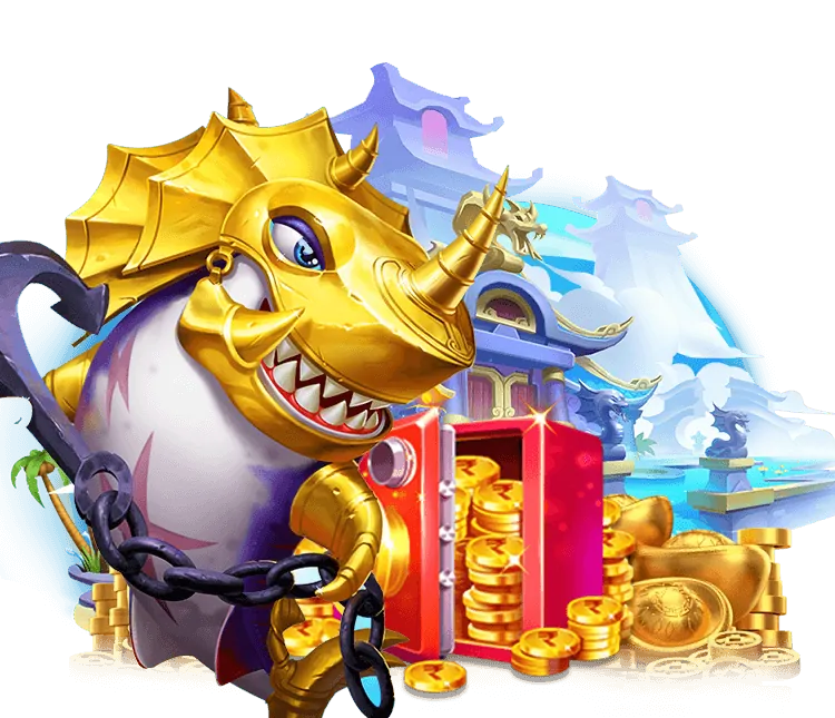 Game Slot Vận May Hoàng Gia với biểu tượng rồng vàng và đồng tiền cổ